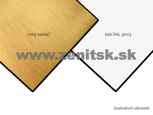 ZenitBOND 3mm Al 0,3 zlatá brúsená / biela RAL9003