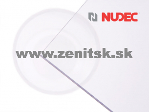 Plný polykarbonát Nudec mono 2UV číry 2mm   (šírka: 2050 mm, dĺžka: 3050 mm) 