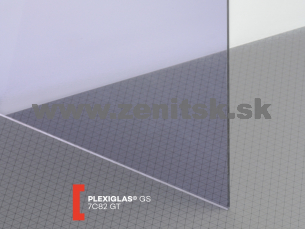 Šedé plexisklo Plexiglas GS 3mm 7C82 (priep. 49%)