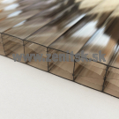 Komôrkový polykarbonát Impex 4/16 Diamond  , 16 mm , bronz , 2100 mm , 2000 mm  