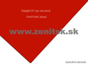 Pěněná PVC deska Palight 3mm červený ST-50