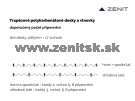 Trapézová polykarbonátová doska 76/18 číra štruktúra mikroprizma...