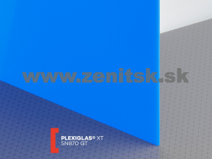 Modré plexisklo Plexiglas XT 3mm 5N870 (priep. 5%)   (šírka: 2050 mm, dĺžka: 3050 mm) 