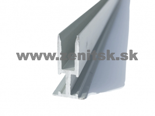 Al profil pro LED LGP magnetický rám obojstranný strieborný   (dĺžka: 5000 mm) 