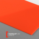 Plexisklo Plexiglas LED (nasvietenie plochou)  , 3 mm , červená , 3H68 , 2030 mm , 3050 mm    , Liate