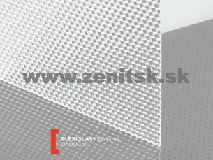 Štrukturované plexisklo 3mm číre Plexiglas štruktúra W Medový plast