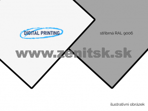 ZenitBOND 3mm Al 0,3 print RAL9016 / strieborný RAL9006   (šírka: 2000 mm, dĺžka: 3050 mm) 