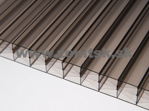 Komôrkový polykarbonát Exolon 5X/16 bronz 2UV