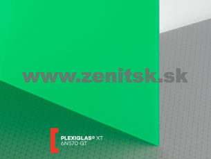 Zelené plexisklo Plexiglas XT 3mm 6N570 (priep. 19%)