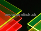 Fluorescentné zelené plexisklo Plexiglas FLUORESCENT 3mm 6C02...