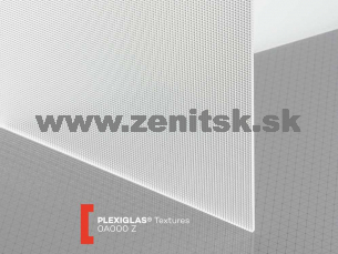 Štrukturované plexisklo 3mm číre Plexiglas štruktúra Z pyramída   (šírka: 1650 mm, dĺžka: 3050 mm) 