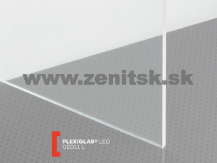 Nasvetľovacie čiré plexisklo Plexiglas LED 6mm 0E011 L   (šírka: 1010 mm, dĺžka: 2050 mm) 