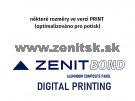 ZenitBOND 3mm Al 0,3 print RAL9016 / strieborný RAL9006 <br/><span...