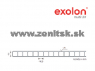 Komôrkový polykarbonát Exolon 2/10 číry 2UV <br/><span...