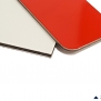 Kompozitný panel Zenit BOND  , 3 mm , 0,3 mm , červená / biela , lesk 3020 / mat 9016 , 1500 mm , 3050 mm   