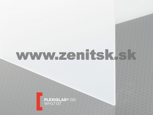 Opálové plexisklo Plexiglas GS 3mm WH17 (priep. 9%)   (šírka: 2030 mm, dĺžka: 3050 mm) 