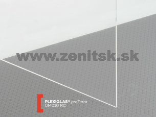 Plexisklo recyklované číre Plexiglas proTerra 5mm   (šírka: 2050 mm, dĺžka: 3050 mm) 