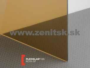 Hnedé (dymové) plexisklo Plexiglas GS 5mm 8C01 (priep. 16%)   (šírka: 2030 mm, dĺžka: 3050 mm) 