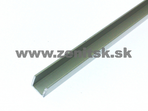 Al U profil BASIC pre LED LGP svetelný panel obojstranný 8x8mm   (dĺžka: 5000 mm) 